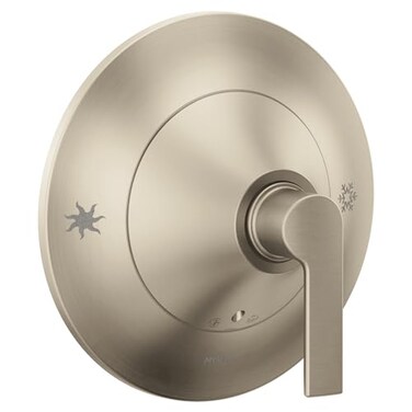 Moen Doux Brushed Nickel 1Handle PosiTemp Pressure Balancing Valve Trim Kit Valve Required TS2201BN