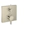 hansgrohe Ecostat Square Modern Thermostatic Shower Valve Trim with Temperature Control in Brushed Nickel 15712821
