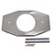 Westbrass OneHole Remodel Plate for Moen and Delta Polished Nickel D50205