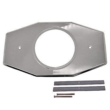Westbrass OneHole Remodel Plate for Moen and Delta Polished Nickel D50205