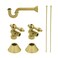 Kingston Brass CC43107LKB30 Trimscape Traditional Plumbing Sink Trim Kit with PTrap in Brushed Brass