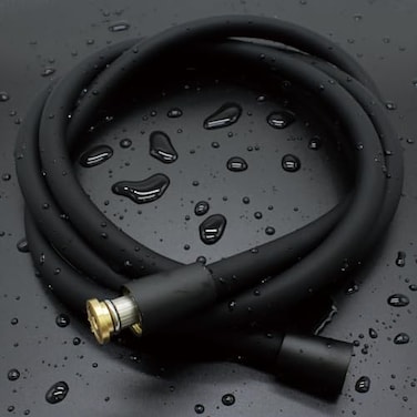 briskspring Shower Hose UltraSoft Silicone Shower Hose Replacement AntiKink Designed Handheld Shower Head Hose Extension with Brass Insert and Nut 79 Inches Black
