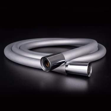 briskspring Shower Hose UltraSoft Silicone Shower Hose Extension AntiKink Designed Long Handheld Shower Head Hose Replacement with Brass Insert and Nut 69 Inches Silver