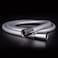 briskspring Shower Hose UltraSoft Silicone Shower Hose Extension AntiKink Designed Long Handheld Shower Head Hose Replacement with Brass Insert and Nut 69 Inches Silver