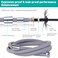 CWPW UltraSoft Silicone Shower Hose Replacement 79 Inch Extra Long HandHeld Hose with Brass Insert and Nut AntiKink Designed
