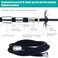 CWPW Shower Hose 59 inches UltraSoft Silicone Shower Hose ReplacementHandHeld Extra Long Shower Hose attachmentshower hose extensionRV shower hose with Brass Insert and NutAntiKink Designed
