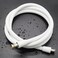 COMNANO 59 Inches Silicone Shower Hose Replacement AntiKink Designed Handheld Shower Head Hose UltraSoft Hoses Extension with Brass Insert Nut White