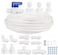 1Plusselect Refrigerator Water Line Kit 393 FT Fridge Water Line Kit 14 OD Water Tubing Hose with Quick Connect for Fridge Ice Maker RO Systems Water Filters Faucet