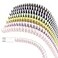 Rancco Spiral Cable Protector Headphone Cable Saver7 Pc Cable ProtectorWire RepairPet Chew CableHeadphone Saver Strain Relief Cord Sleeve for USB DataEarphone etc39ftpc