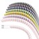 Rancco Spiral Cable Protector Headphone Cable Saver7 Pc Cable ProtectorWire RepairPet Chew CableHeadphone Saver Strain Relief Cord Sleeve for USB DataEarphone etc39ftpc