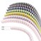 Rancco Spiral Cable Protector Headphone Cable Saver7 Pc Cable ProtectorWire RepairPet Chew CableHeadphone Saver Strain Relief Cord Sleeve for USB DataEarphone etc39ftpc