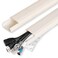 YCLYC TV Cable Hider 628in PVC Cord Hider Cable Management Wall Paintable Cable Concealer for Wall Mounted TV Cable Raceway Beige Wire Hider Wall Wire Covers for Cords 4 L157in W12in H059in