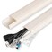YCLYC TV Cable Hider 628in PVC Cord Hider Cable Management Wall Paintable Cable Concealer for Wall Mounted TV Cable Raceway Beige Wire Hider Wall Wire Covers for Cords 4 L157in W12in H059in
