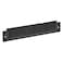NavePoint Brush Strip Cable Management Panel Black Cold Rolled Steel Powder Coated Finish