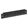NavePoint Brush Strip Cable Management Panel Black Cold Rolled Steel Powder Coated Finish
