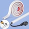 UOMTFAI Wall Cord Hider 78 Inch SelfAdhesive Wire Cover Raceway for Walls Flexible PVC Cable Concealer for Home and Office W059 H039in White