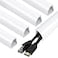 ZhiYo Corner Cable Concealer 85inch Cord Cover Large Capacity Corner Duct Paintable Cable Management Channel for Floor Baseboard Ceiling Wall 5 X L 17in