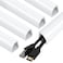 ZhiYo Corner Cable Concealer 85inch Cord Cover Large Capacity Corner Duct Paintable Cable Management Channel for Floor Baseboard Ceiling Wall 5 X L 17in