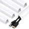 ZhiYo Corner Cable Concealer 85inch Cord Cover Large Capacity Corner Duct Paintable Cable Management Channel for Floor Baseboard Ceiling Wall 5 X L 17in