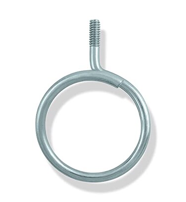 Prime Cable Management Premium Heavy Duty Bridle Rings 100 Pack 2 Inch Diameter 1420 Thread Professional Threaded Cable Wire Support Hangers ZincPlated Steel
