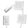 ChengFu in Wall Cable Management Kit TV Cord Hider for Wall Mounted TV Includes 6ft TV Cable Extension and 2 Pack Cable Management Kit Hides TV Wires Behind The Wall White 2 Pack