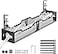 Litwaro Under Desk Cable Management Tray Black Cable Management Under Desk No Drill 25 Cable Tray with Clamp for Wire Management Cord Organizer for Office Home No Damage to Table