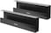 VIVO Under Desk 17 inch Cable Management Trays Power Strip Holders Cord Organizers Wire Tamers for Office and Home Black 2 Pack DESKAC062C