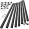 Yecaye 125in Cord Hider Large Cord Covers for Wires on Wall Cable Management Kit for Mount TVs Wire Hider Cable Concealer for Home Office W118in H06in Black