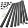 Yecaye 125in Cord Hider Large Cord Covers for Wires on Wall Cable Management Kit for Mount TVs Wire Hider Cable Concealer for Home Office W118in H06in Black