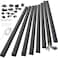 Yecaye 125in Cord Hider Large Cord Covers for Wires on Wall Cable Management Kit for Mount TVs Wire Hider Cable Concealer for Home Office W118in H06in Black