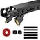 ENONCI Updated Cable Raceway Kit 77 5x154 Inch Open Slot Wire Covers for Cords Under Desk Cable Management System to Hide Under DeskTvComputerNetPower Cords Pack 5