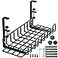 WTADAY Under Desk Cable Management Tray 16 No Drill Cord Organizer with Clamps for Wire Management 4mm Sturdy Wire Desk Cable Organizer Tray Cable Management Rack for Office