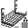WTADAY Under Desk Cable Management Tray 16 No Drill Cord Organizer with Clamps for Wire Management 4mm Sturdy Wire Desk Cable Organizer Tray Cable Management Rack for Office