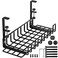 WTADAY Under Desk Cable Management Tray 16 No Drill Cord Organizer with Clamps for Wire Management 4mm Sturdy Wire Desk Cable Organizer Tray Cable Management Rack for Office