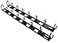 APC Rackmount Vertical Cable Organizer AR8442 8 Cable Rings Zero U