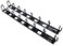 APC Rackmount Vertical Cable Organizer AR8442 8 Cable Rings Zero U