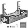 Litwaro Under Desk Cable Management Tray Black Cable Management Under Desk No Drill Cable Organizer with Clamp for Wire Management Cord Organizer No Damage to Desk for Office Home