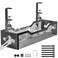 Litwaro Under Desk Cable Management Tray Black Cable Management Under Desk No Drill Cable Organizer with Clamp for Wire Management Cord Organizer No Damage to Desk for Office Home