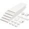 LZEOY Cable Covers for Cords on Wall3925in Wire Hider for TV on Wall White Cable Concealer 25 x L157in W095H 055in