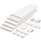 LZEOY Cable Covers for Cords on Wall3925in Wire Hider for TV on Wall White Cable Concealer 25 x L157in W095H 055in