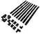 Wiremold Legrand C210SBK Cordmate II 128 Inch 20 Piece Cord Cover Kit Organizer for Wall Holds Up to 3 Cords or Cables Sustainable Packaging Black 1 Pack