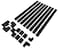 Wiremold Legrand C210SBK Cordmate II 128 Inch 20 Piece Cord Cover Kit Organizer for Wall Holds Up to 3 Cords or Cables Sustainable Packaging Black 1 Pack