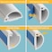 D-Line DLine Half Round Cord Hider Patented Cable Cover Hide TV Wall Mount Wires Raceway for Cords Decorative Wire Covers Paintable Adhesive Cable Concealer 1x 078in W x 039in H x 39in LWhite