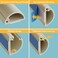 D-Line DLine 314in TV Cord Hider Patented Half Round Cable Cover Hide Wall Mount TV Wires Hinged OnePiece Cable Concealer Adhesive Decorative Raceway 2X 078in W x 039in H x 157in L Beige