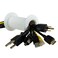 matterform Cable Pass Through Wall Port Fits Cable Sizes up to 3Prong Plug Compatible with 3 58 5 14 Wall Thickness Provides Solid Channel Through Wall White