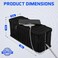 Cantalop Cable Management Box Handmade Rattan Cable Organizer with 2 Open Slots Cord Hider for Power Strip Router USB Hub Registered US Design Patent D1112102 13 x 51 x 51 Black