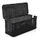 Cantalop Cable Management Box Handmade Rattan Cable Organizer with 2 Open Slots Cord Hider for Power Strip Router USB Hub Registered US Design Patent D1112102 13 x 51 x 51 Black