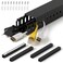 ZhiYo H14 W16in Professional Server Rack Cable Management Raceway 66in 4X L165in Cable Raceway Kit Electrically Safe PVC Open Slot Wire Raceway for Under DeskComputerNetwork Cords Black
