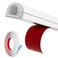 KNEELISA 39 Side Open One Cord Hider 14 for Wall Mounted TvSilicone Flexible Cable Cover to Hide Conceal Cords Along WallWire Raceway Management Cable Concealer ChannelElectric Cord OrganizerWhite