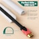 Vannesse Cord Hider Raceway Kit 39 inch Wall Cable Hider for 1 Cable Silicone Material Hiding Wall Mount TV Powers Cords in Home Office W059 H039in White